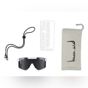 Pit Vipper Sunglasses-  Black Shield-Style VR/AR Protective Lens